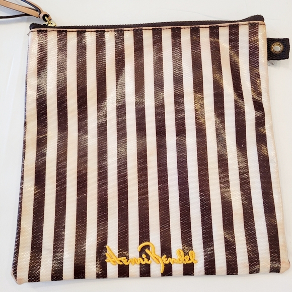 Henri Bendel Coated Canvas Beach Scene Wrislet - Picture 2 of 4